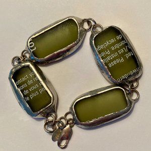 AVEDA Green Glass Upcycled Recycled Bracelet